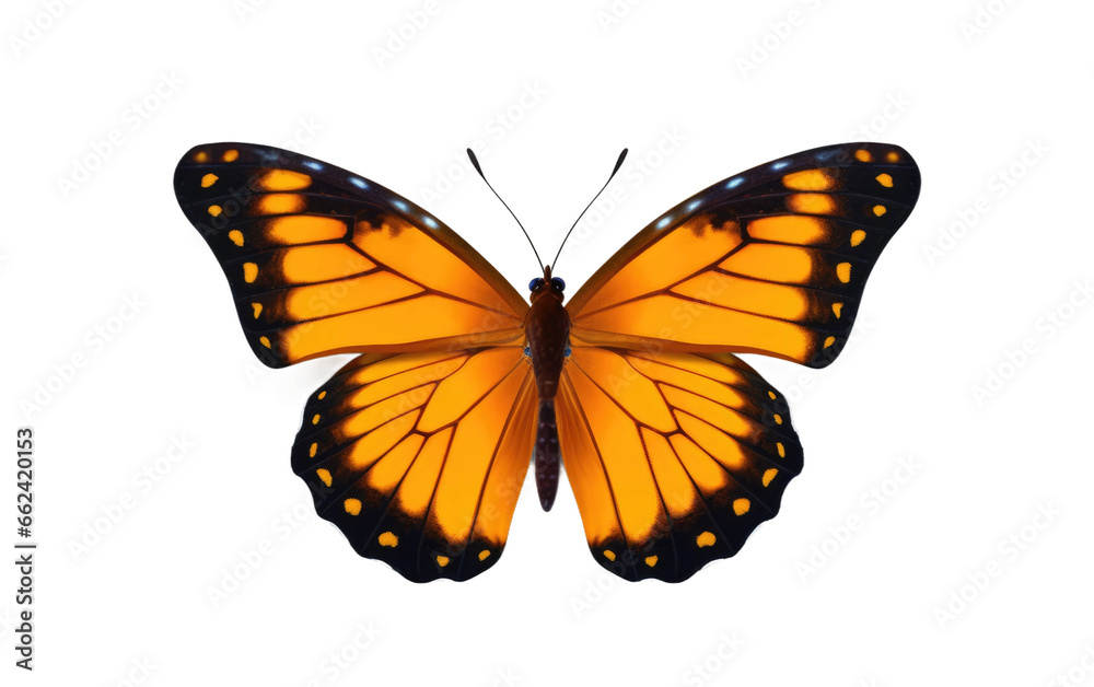 Obraz premium Realistic Closeup of a Butterfly Roar on a Clear Surface or PNG Transparent Background.