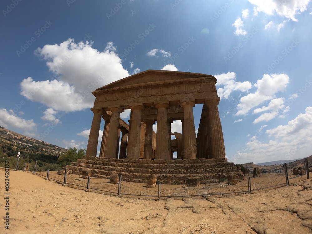 The impressive pantheon of Agrigento Italy