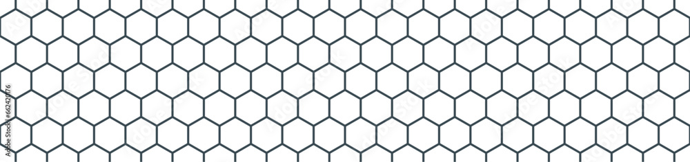 hexagon geometric pattern. seamless hex background. abstract honeycomb cell. vector illustration. design for the background flyers, ad honey, fabric, clothes, texture, textile pattern
