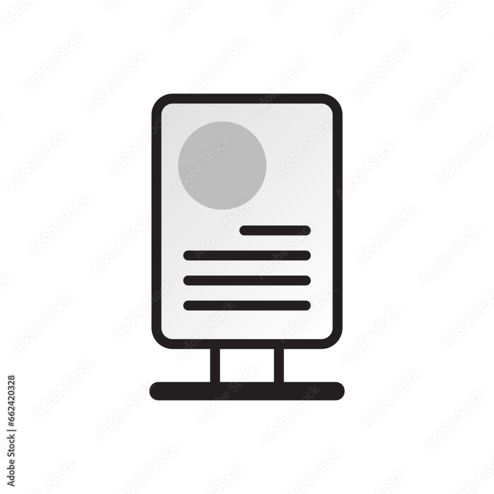citylight icon - ad sign