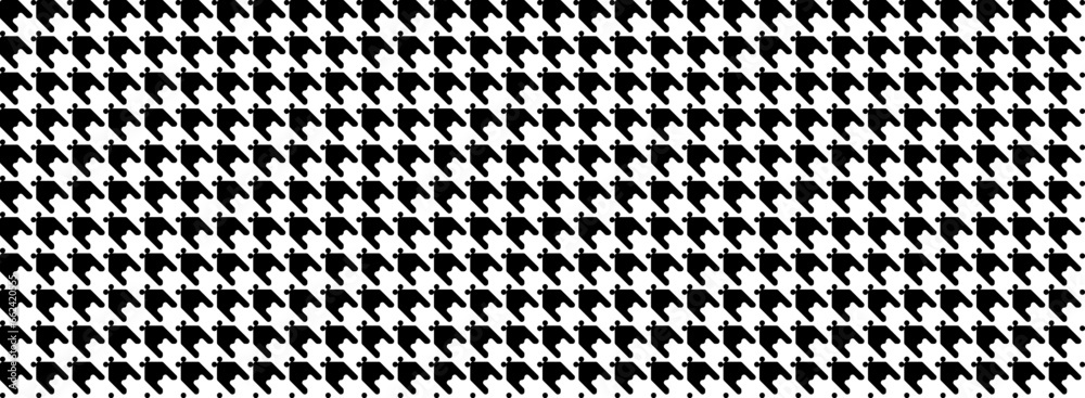 Concept houndstooth pattern for clothes textile. seamless background