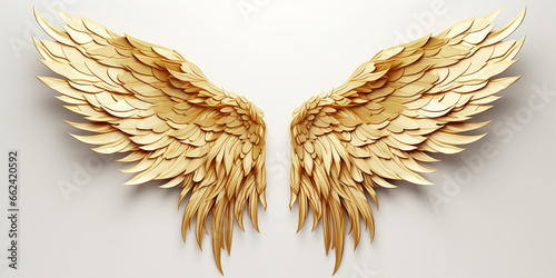 Golden Angel Wings, A Radiant Fantasy Senationalizing Eternity © NE97