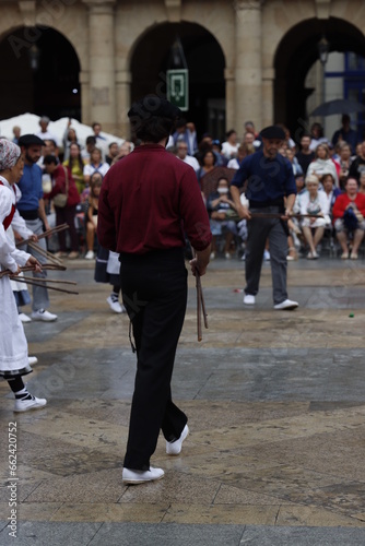 Basque folk dance outdoor festival