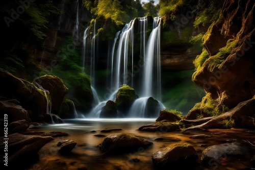 waterfall in the forest © Ahsan