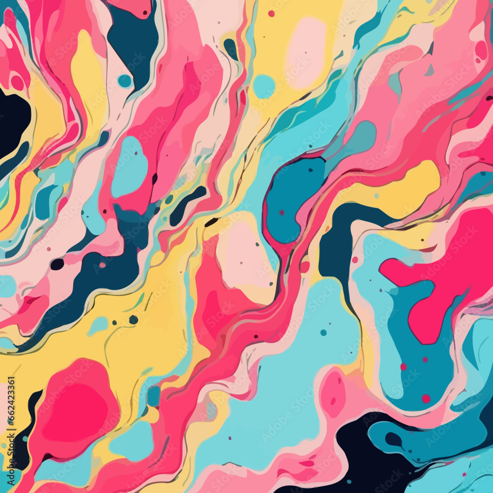 Marble texture quirky doodle pattern, background, cartoon, vector, whimsical Illustration Marble texture quirky doodle pattern, background, cartoon, vector, whimsical Illustration