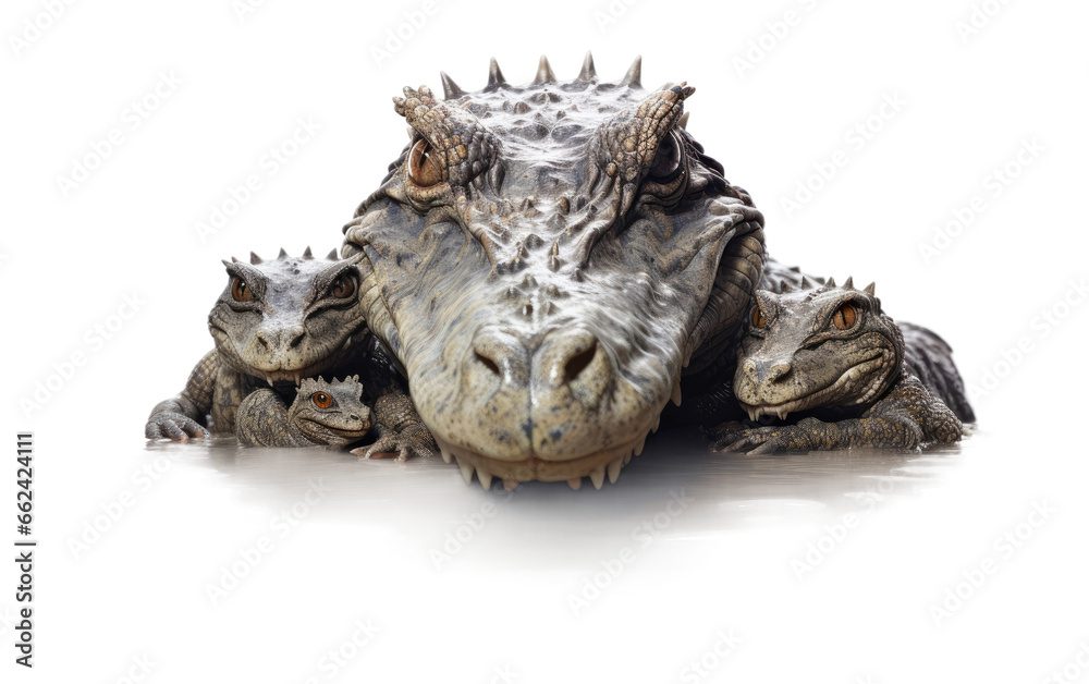 Crocodile A Realistic Portrait on a Clear Surface or PNG Transparent Background. Crocodile A Realistic Portrait on a Clear Surface or PNG Transparent Background.