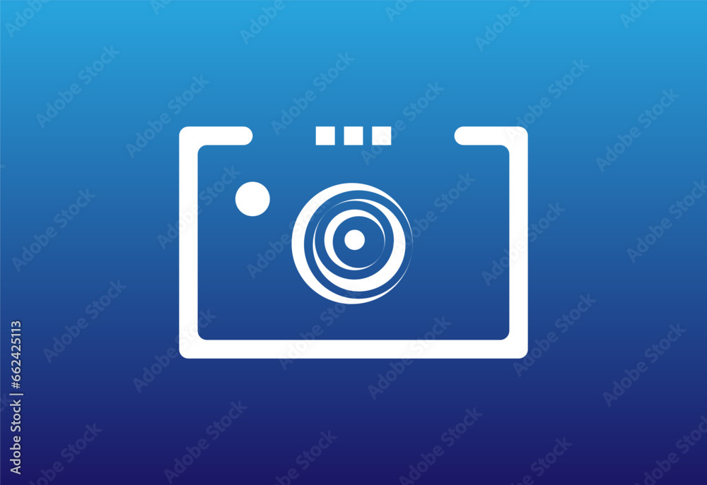 Camera icon symbol abstract unique vector logo design Camera icon symbol abstract unique vector logo design