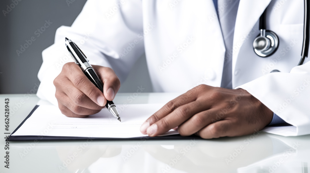A doctor's hand gently holds a sleek pen, showcasing their refined taste in writing instruments. A doctor's hand gently holds a sleek pen, showcasing their refined taste in writing instruments.