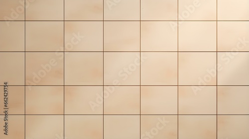 Pattern of Ceramic Tiles in beige Colors. Top View