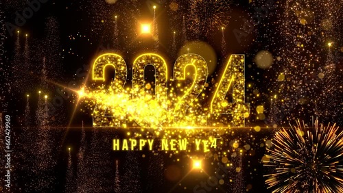 happy new year 2024 eve party loop photo