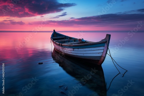 Fishing boat. Background with selective focus and copy space