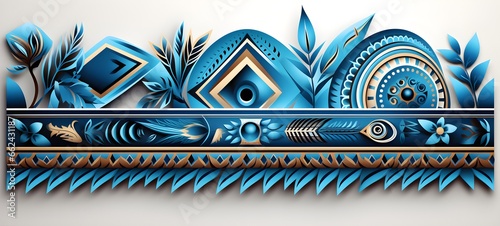 Colorful african abstract art shapes on pastel background. Ethnical ribal doodle decoration with random shapes, animal print texture and traditional hand drawn icons. Flat cartoon vector illustration