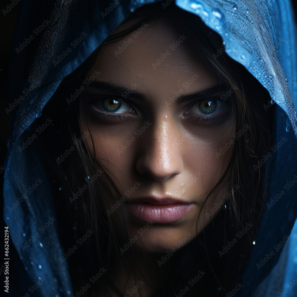 portrait of a woman with blue eyes portrait of a woman with blue eyes