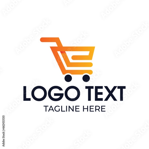 shopping cart logo design