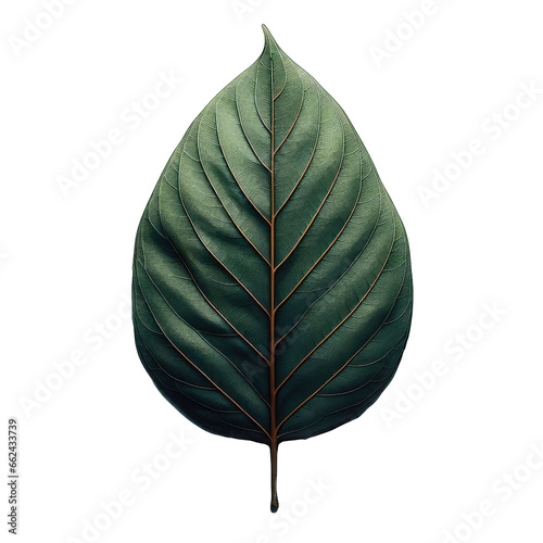 Fresh Isolated Leaf  A New Beginning  Generative AI