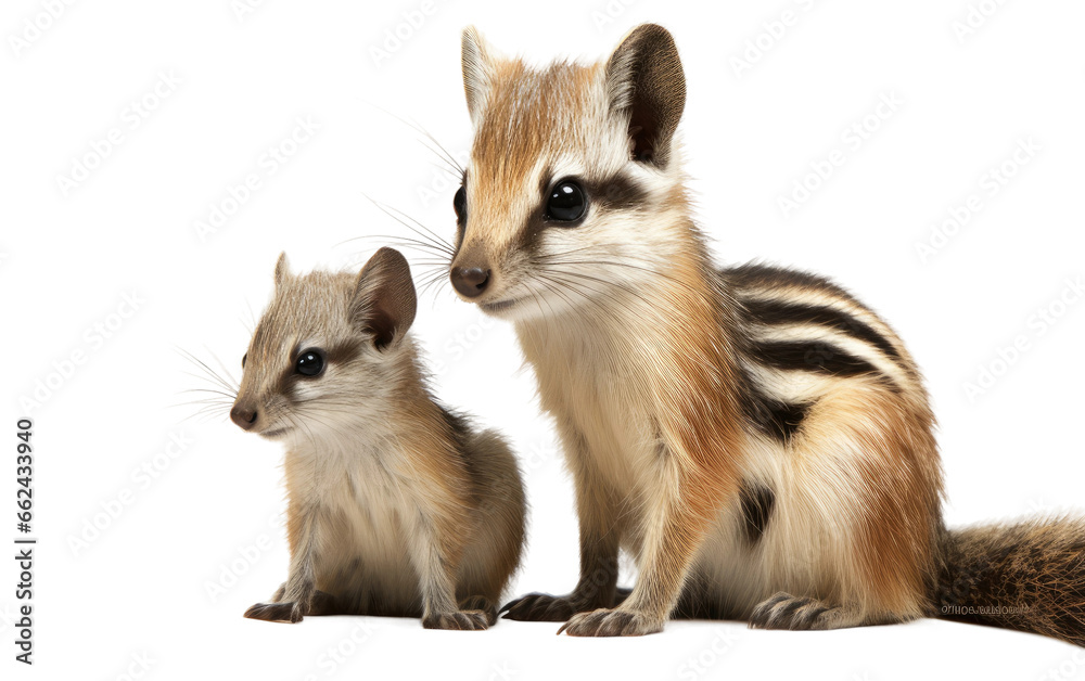 Numbat Running Wild with Love on a Clear Surface or PNG Transparent Background.