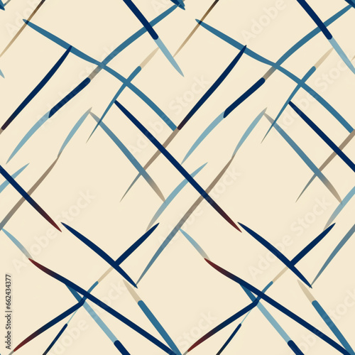 background pattern seamless crossing lines blue green brown vector image