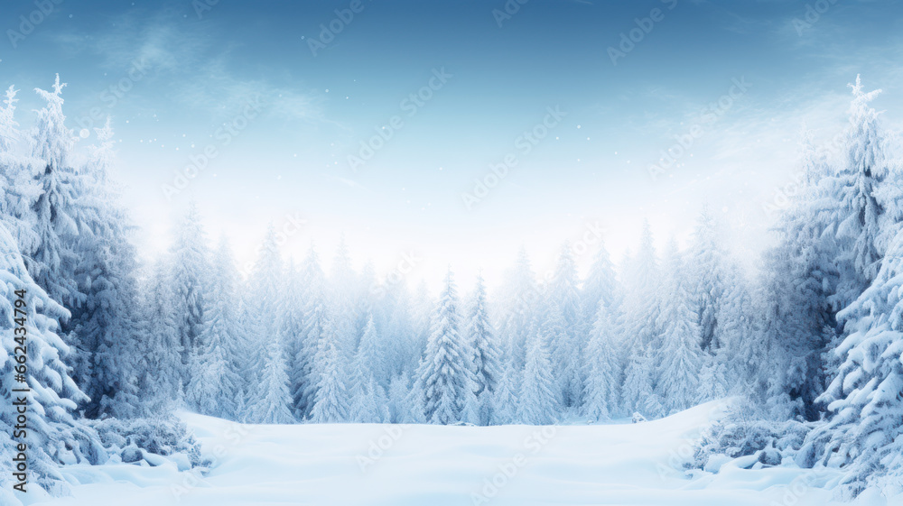 Clean and Simple Winter Frame Illustration Clean and Simple Winter Frame Illustration
