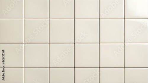 Pattern of Ceramic Tiles in ivory Colors. Top View