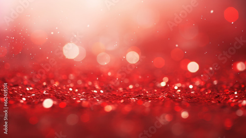 Elegant Red Sparkling Holiday Backdrop