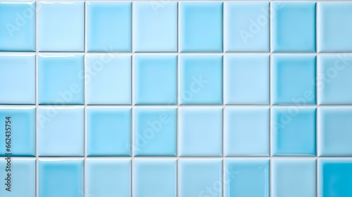 Pattern of Ceramic Tiles in light blue Colors. Top View