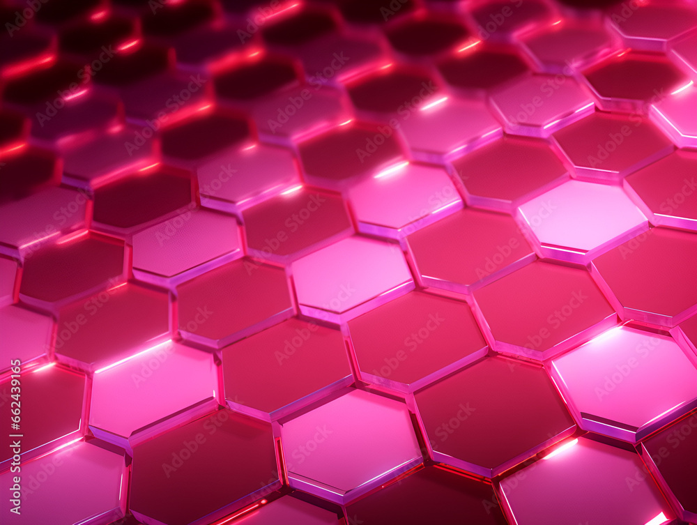 Pink digital hexagon abstract background Pink digital hexagon abstract background