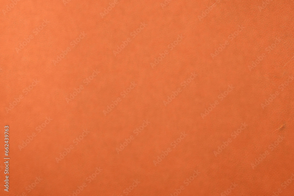 Fototapeta premium A tight shot unveils the intricate texture of vibrant orange leather