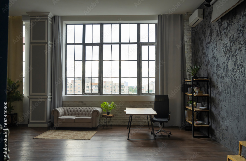Fototapeta premium Beautiful room. Home design. Cozy apartment. Luxurious apartment.