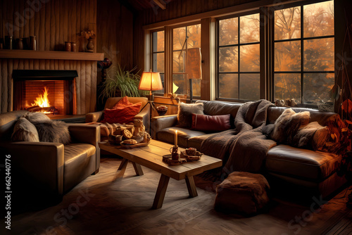 cozy living room interior