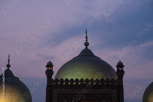 dome of Badshahi mosque  photo