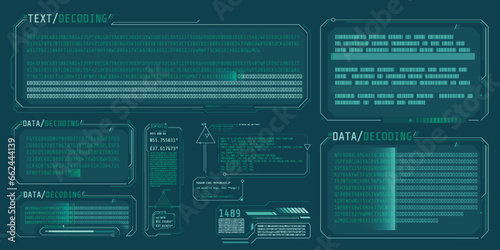 HUD interface design for decoding big data.