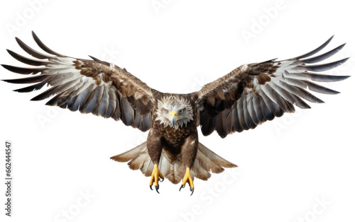 Eagle Racing From Hunter with Passion on a Clear Surface or PNG Transparent Background. © Usama