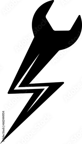 vector illustration of a wrench on a transparent background