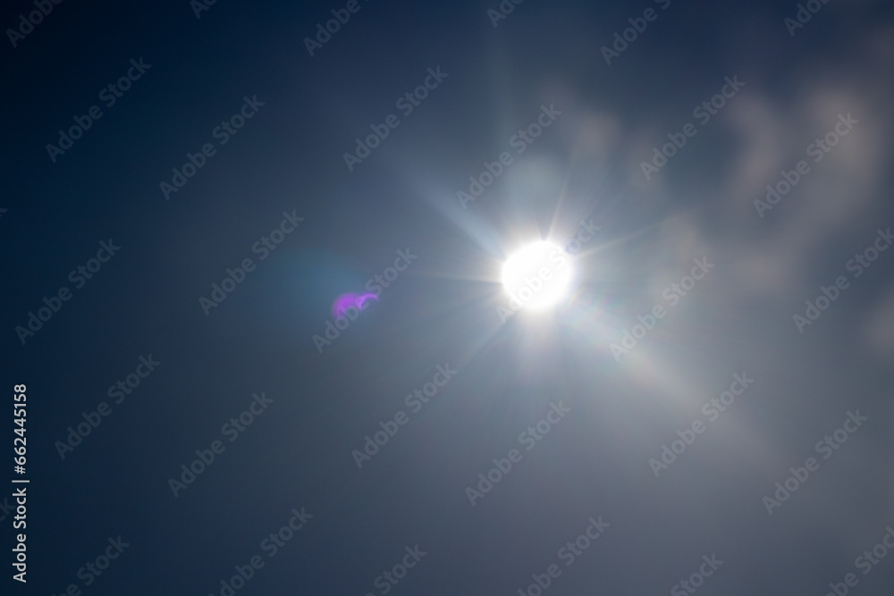 Obraz premium Annular Solar Eclipse of October 2023 Timelapse