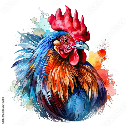 Rooster Chicken Watercolor Png