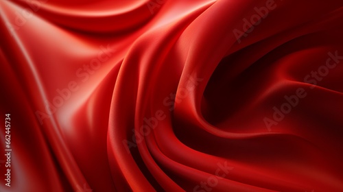 A close up of a red silk fabric