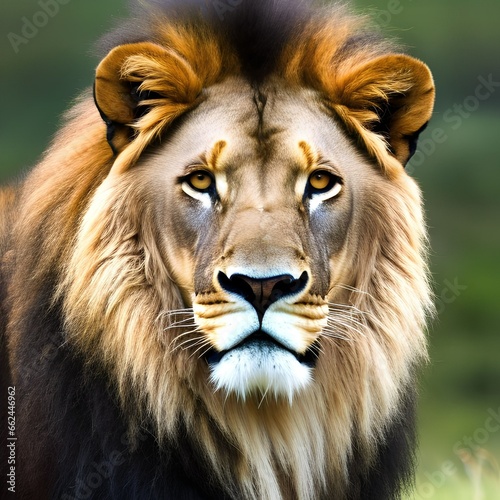 A majestic lion in a regal pose on the savannah1  Generative AI