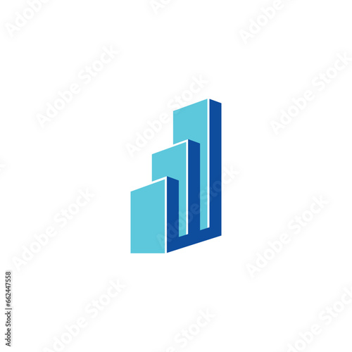 Financial bars: Capture stability with sleek, ascending bars that symbolize fiscal strength and vision. A powerful representation of growth and trust — logo design editable vector band identity