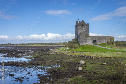 Ireland, Kinvarra - September 29 2023 "Wild Atlantic Way scenic road - Dunguaire Castle"