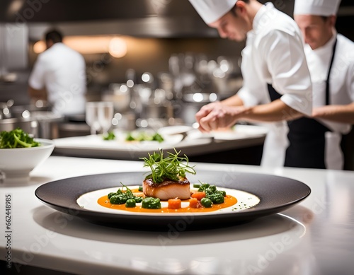 Plat de luxe dans un restaurant