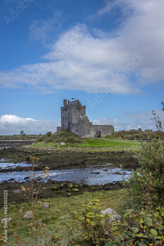 Ireland, Kinvarra - September 29 2023 "Wild Atlantic Way scenic road - Dunguaire Castle"