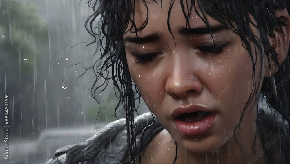Crying girl Crying girl
