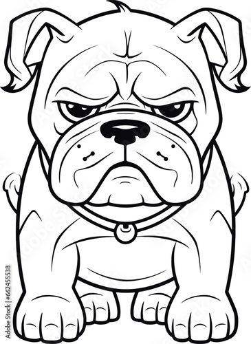 Bulldog Coloring page