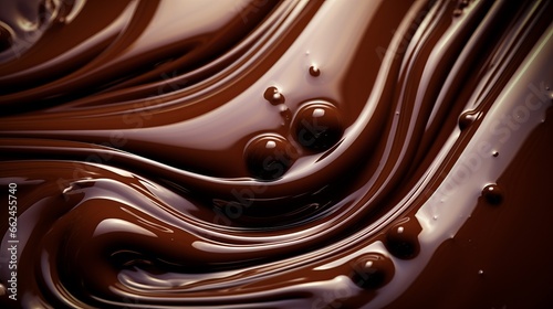 A close up of a chocolate swirl pattern