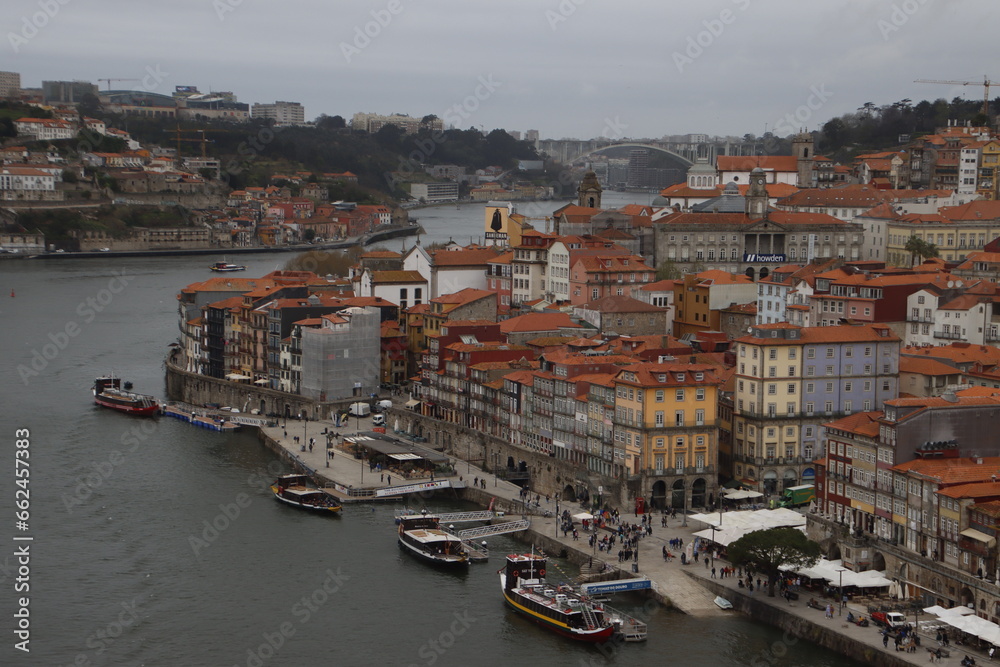 Architecture in the town of Porto, Portugal