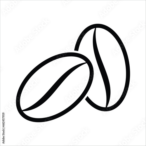 coffee bean icon vector design template