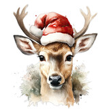 Christmas Deer Reindeer Watercolor Png