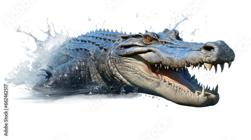 crocodile on transparent background