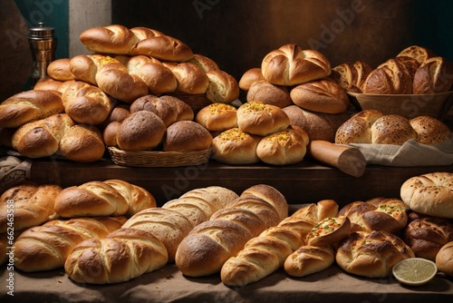 A colorful array of breads from around the world