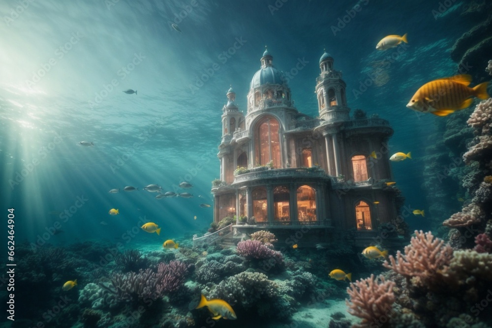 A dreamy underwater city